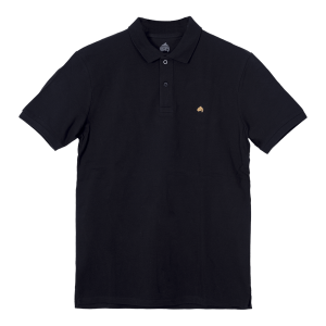 Willy black polo front view